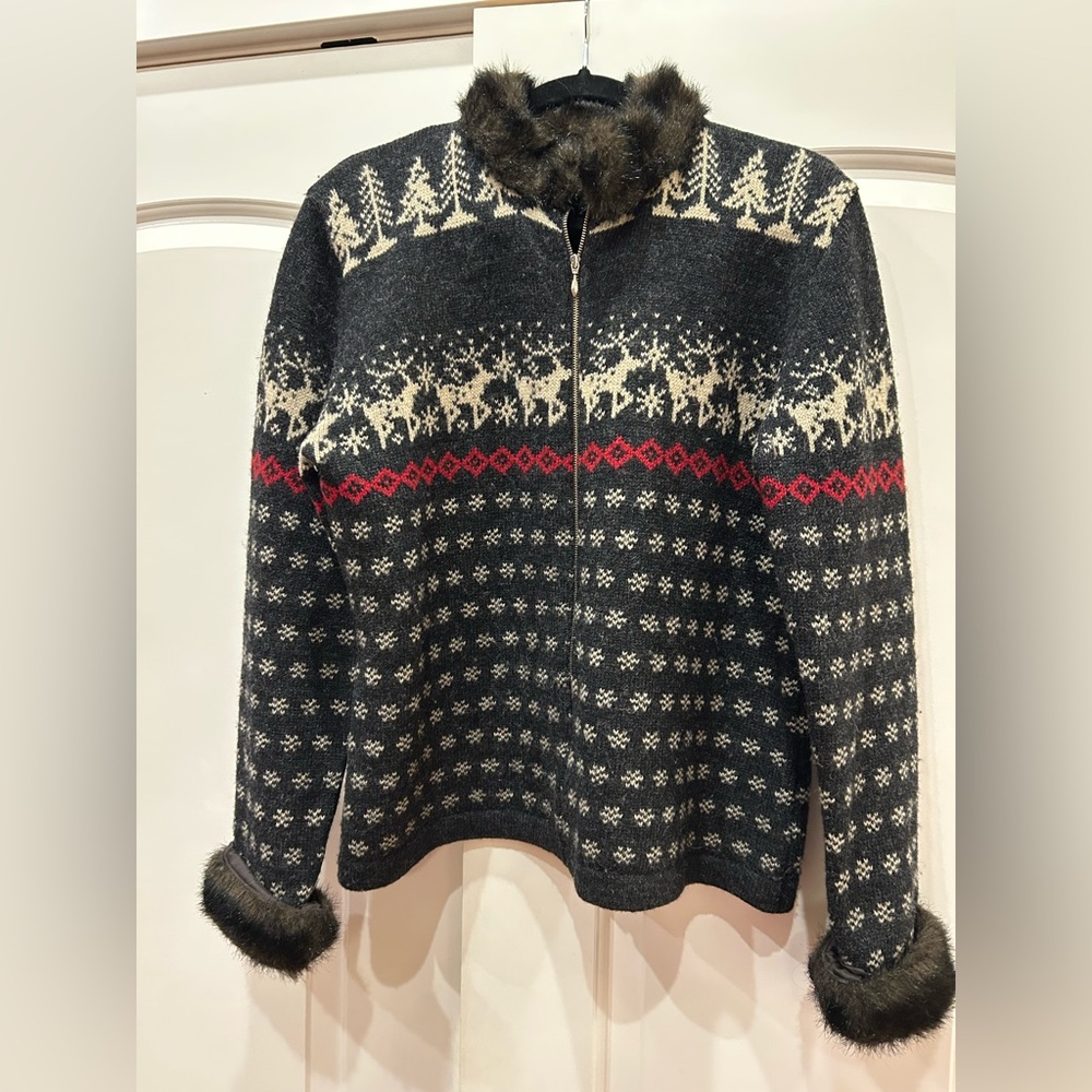 Skyr Nordic Fair Isle Wool Sweater